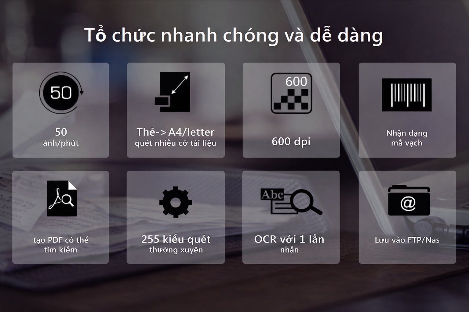 Plustek Smartoffice PS187 đa công dụng, tổ chức nhanh chóng và dễ dàng với hơn 50 ảnh/phút